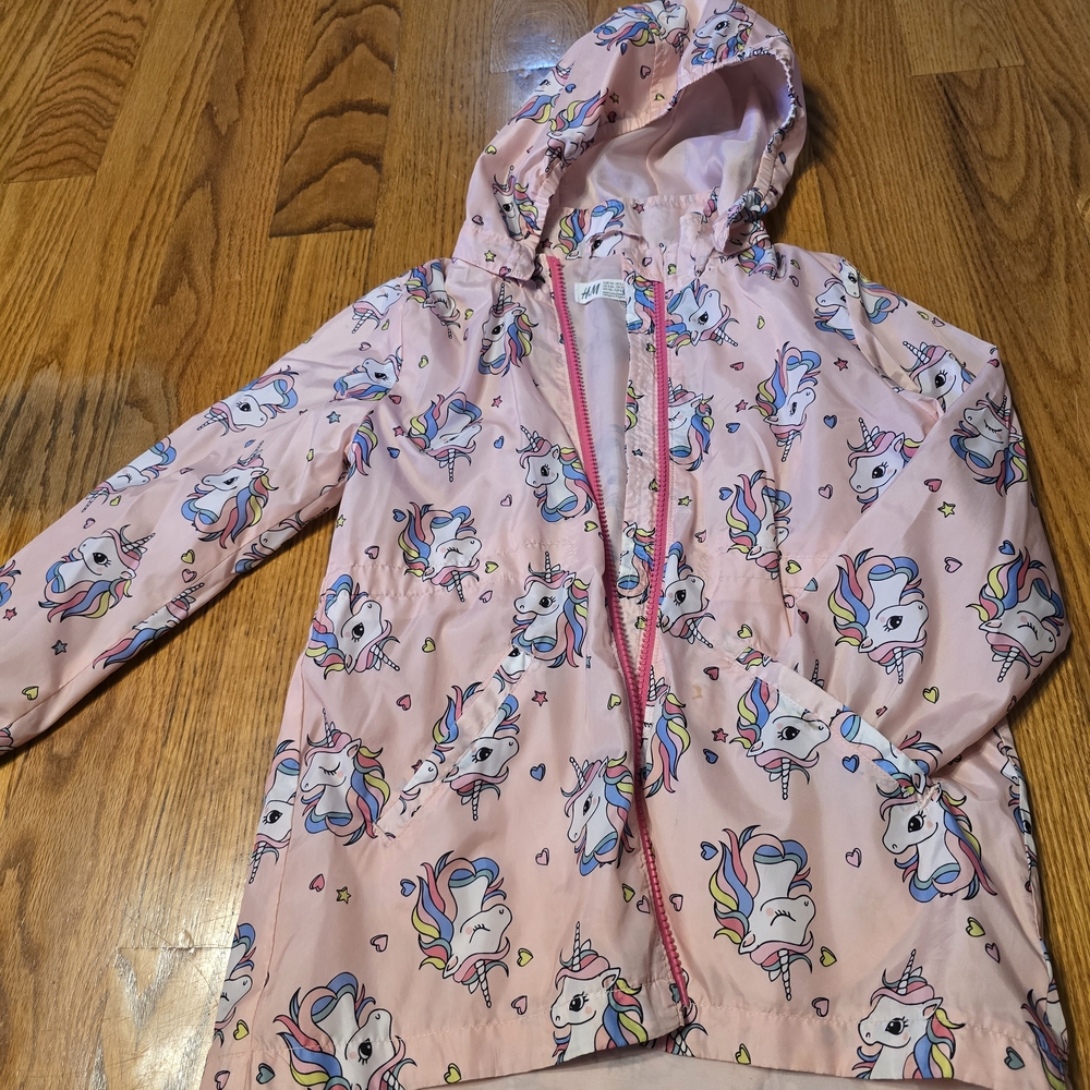 H&M Pink Unicorn Raincoat for Kids